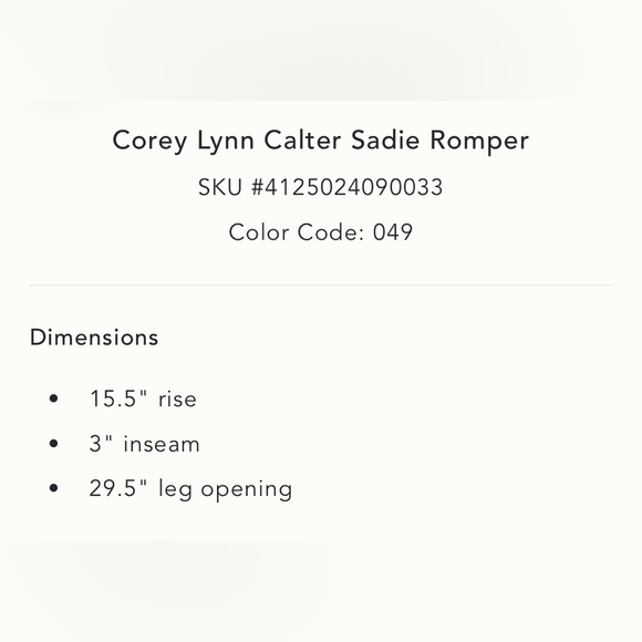 Corey Lynn Calter for Anthropologie Sadie Romper Size XS - Picture 11 of 11